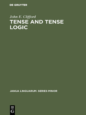cover image of Tense and Tense Logic
